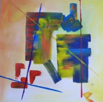 III  Acryl - Spachteltechnik 70x70